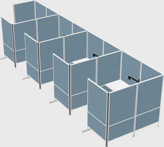 Flexible panel system with privacy