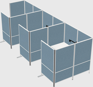Flexible panel system with privacy