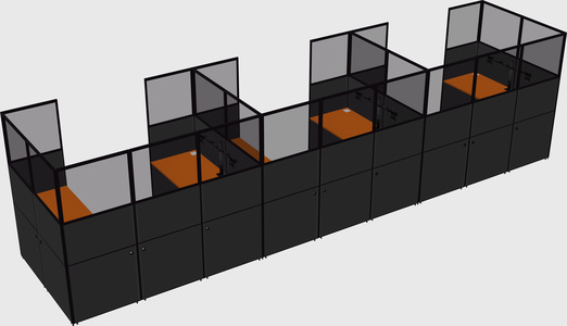 Cabine en u