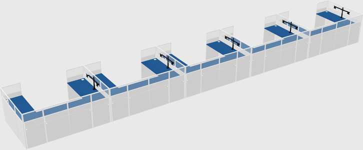 Cabine en u