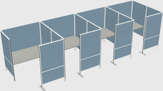 Flexible panel system with privacy