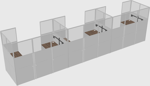 Cabine en u