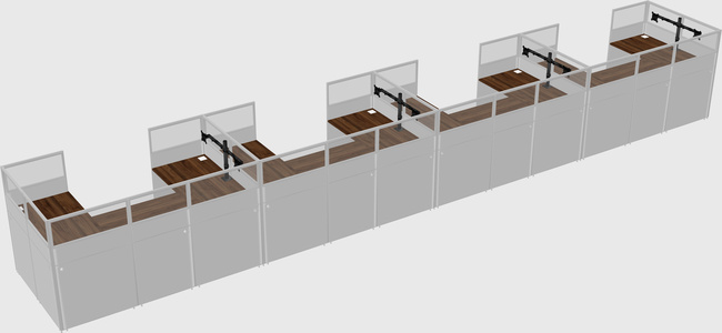 Cabine en u