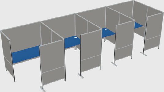 Flexible panel system with privacy