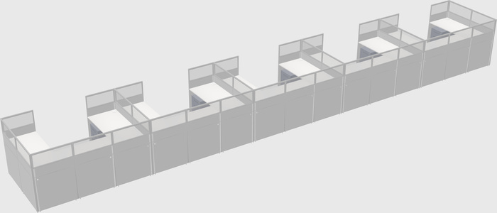 Cabine en u