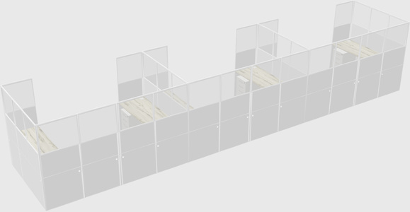 Cabine en u