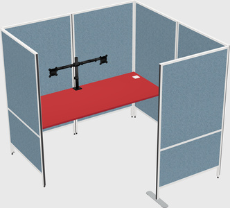 Flexible panel system with privacy