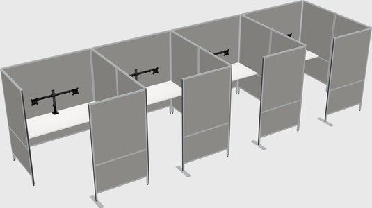 Flexible panel system with privacy