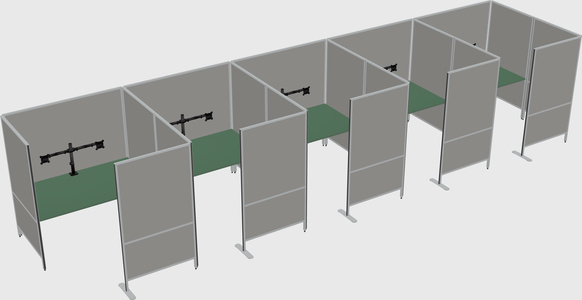 Flexible panel system with privacy