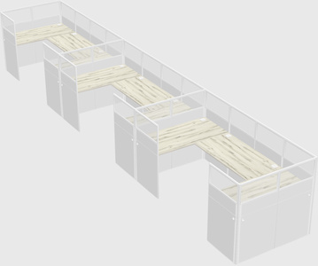 Cabine en u