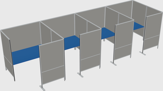 Flexible panel system with privacy