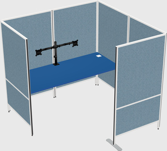 Flexible panel system with privacy