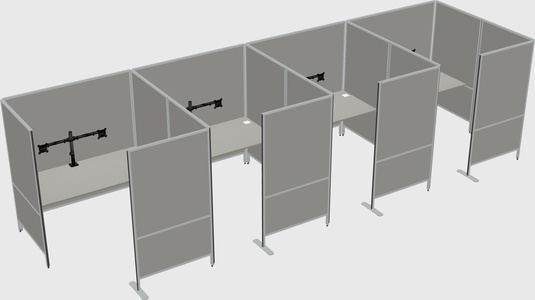 Flexible panel system with privacy