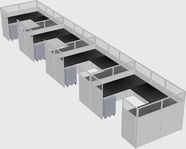 Cabine en u