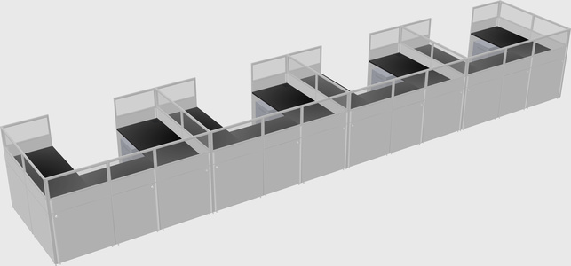 Cabine en u