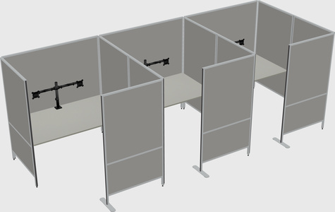 Flexible panel system with privacy