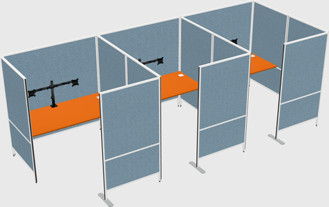 Flexible panel system with privacy
