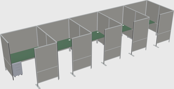 Flexible panel system with privacy