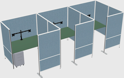 Flexible panel system with privacy