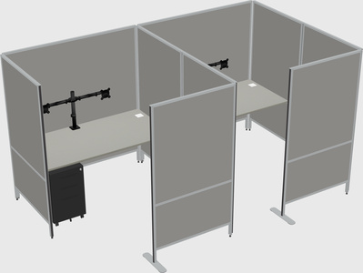Flexible panel system with privacy