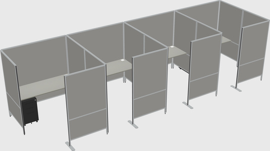 Flexible panel system with privacy