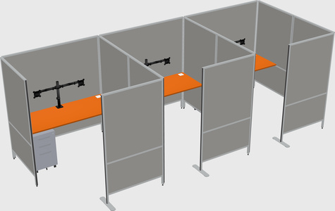 Flexible panel system with privacy