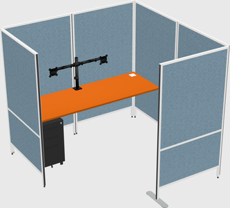 Flexible panel system with privacy