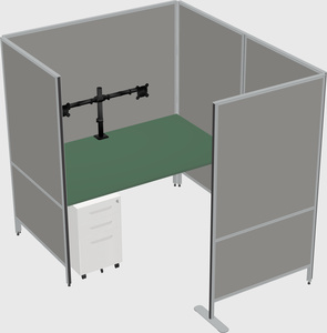Flexible panel system with privacy