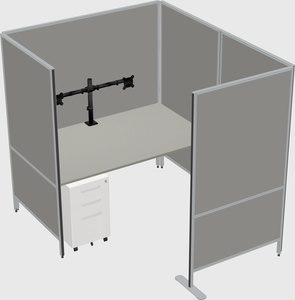 Flexible panel system with privacy