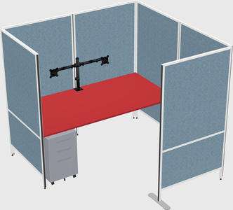 Flexible panel system with privacy
