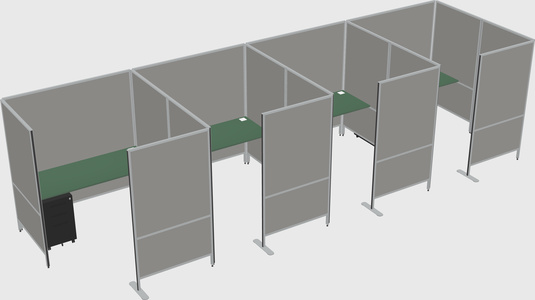 Flexible panel system with privacy
