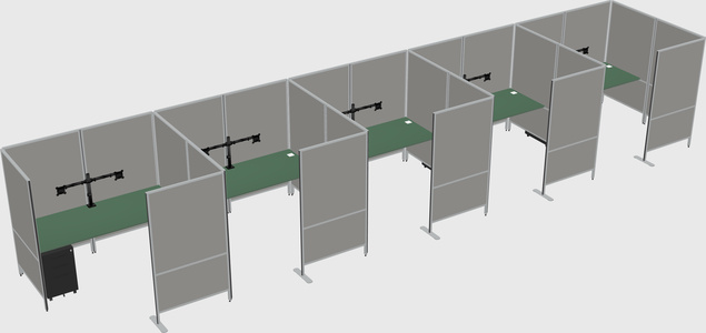 Flexible panel system with privacy