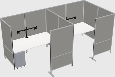 Flexible panel system with privacy