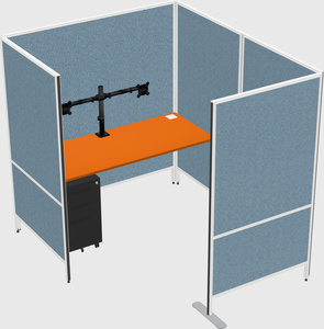 Flexible panel system with privacy