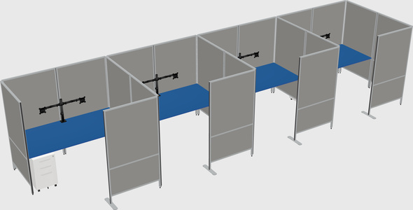 Flexible panel system with privacy