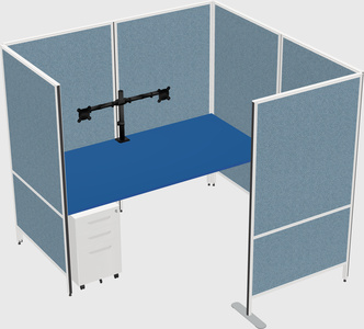 Flexible panel system with privacy