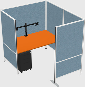 Flexible panel system with privacy
