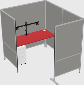 Flexible panel system with privacy