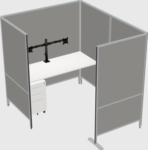 Flexible panel system with privacy