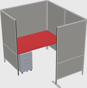 Flexible panel system with privacy
