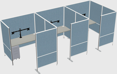 Flexible panel system with privacy