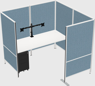 Flexible panel system with privacy
