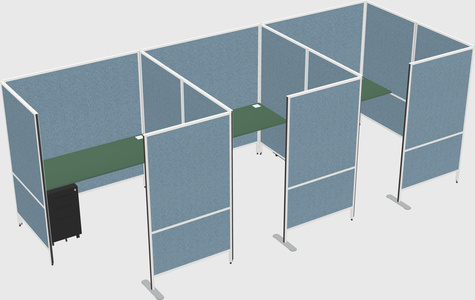 Flexible panel system with privacy