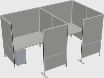 Flexible panel system with privacy