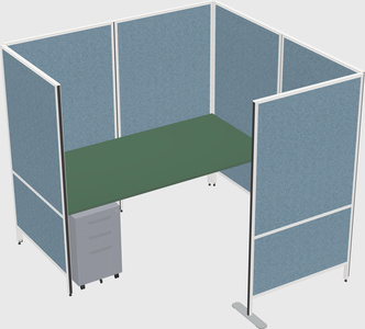 Flexible panel system with privacy