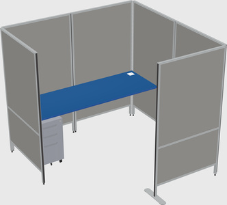 Flexible panel system with privacy