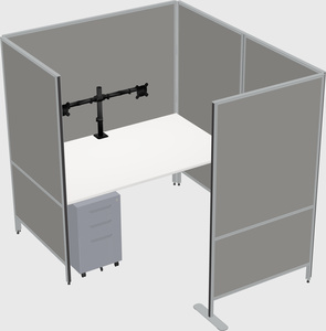 Flexible panel system with privacy