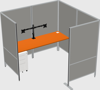 Flexible panel system with privacy