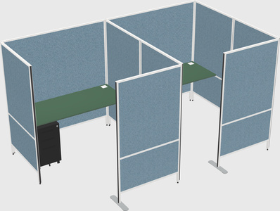 Flexible panel system with privacy