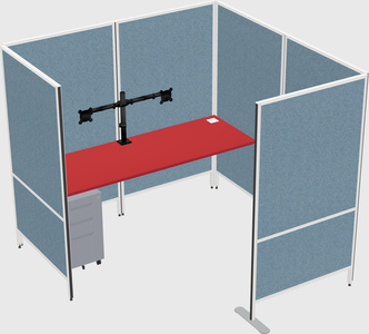 Flexible panel system with privacy